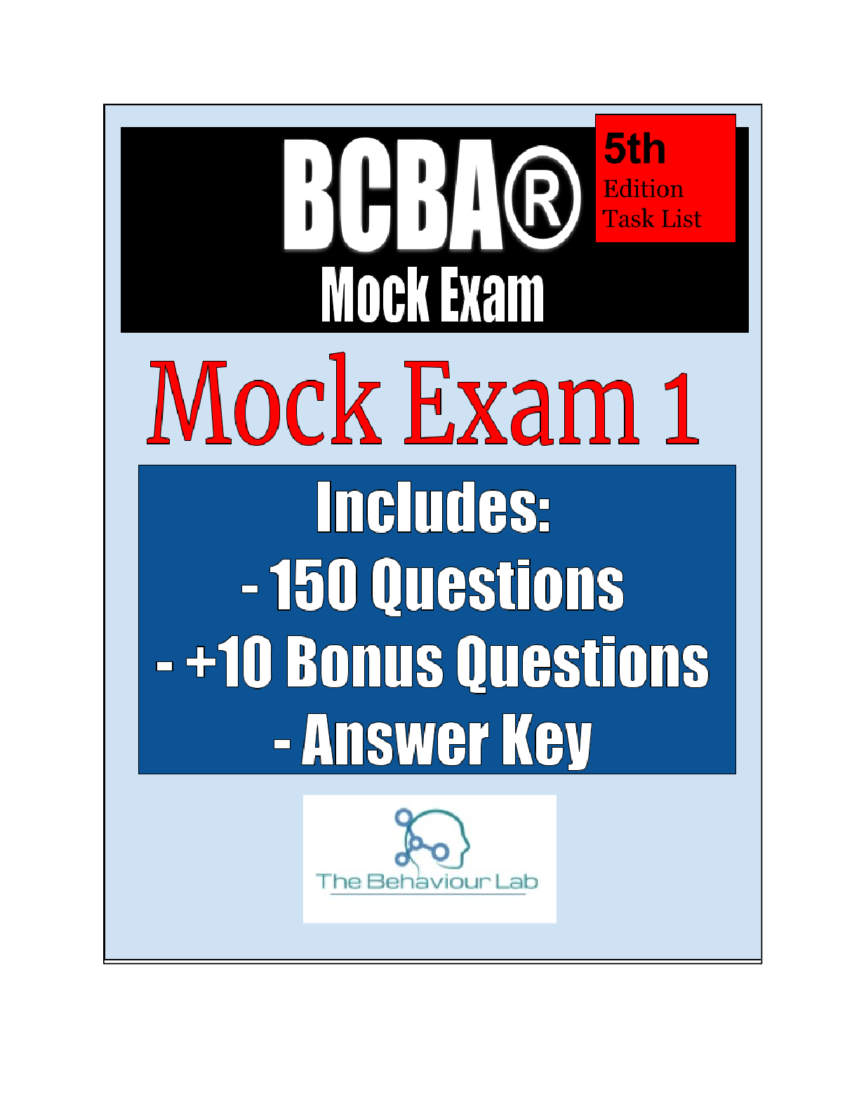 Preview image for 5th Edition BCBA mock exam 1 | 150 questions + 10 bonus questions| answer key included| bcba study| bcba practice exam| bcba test| 5th edition